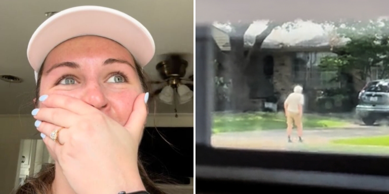 Elderly Man Brings Over Cake and a Note to His New Neighbor Elderly Man Brings Over Cake and a Note to His New Neighbor